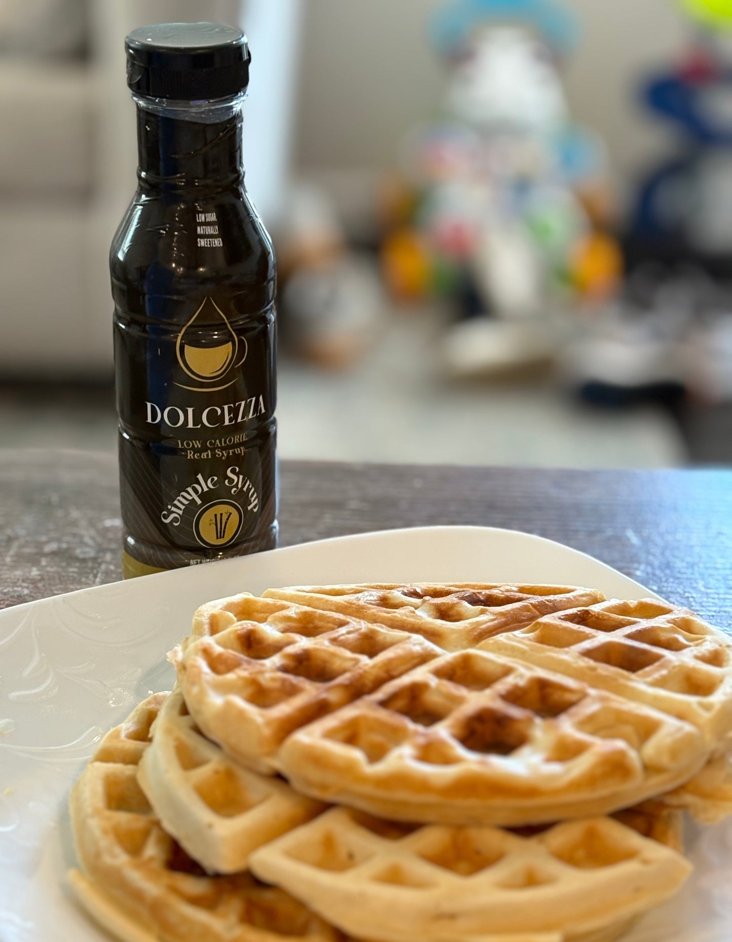 Dolcezza llulose low sugar low calorie syrups is an excellent option for drizzles and pouring over waffles and pancakes without sacrificing flavor.