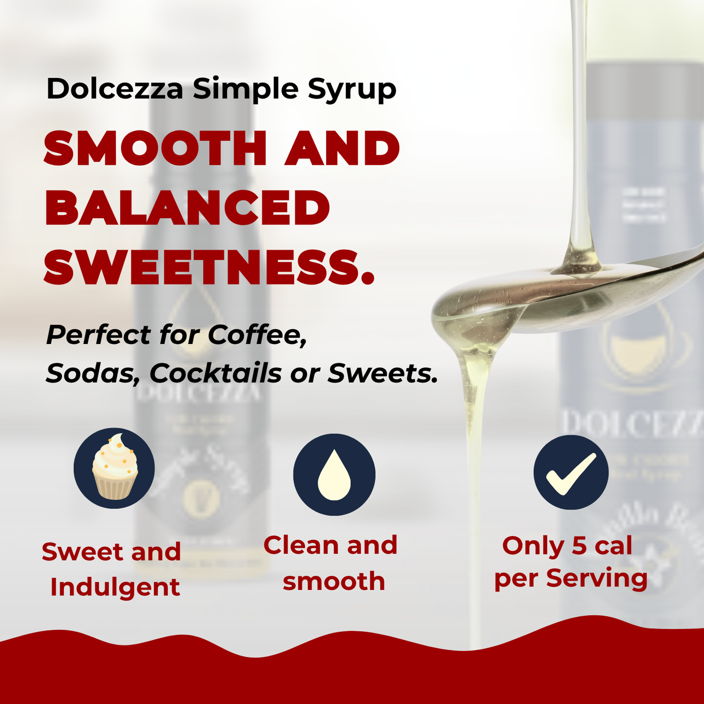 Simple Syrup, All Natural Low Sugar Sweetener